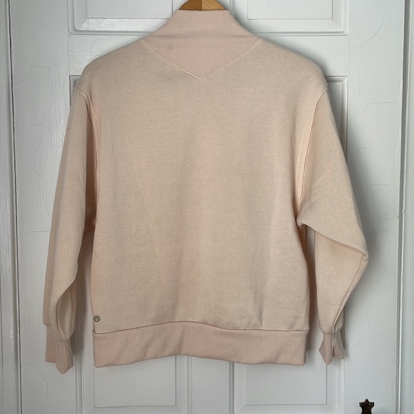 Gaiam Light Pink Mock Neck Pull Over Sweatshirt - Picture 3 of 5